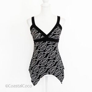 Vintage Byer Y2K Babydoll Tank Top Size M Fairy Empire Waist Hanky Asymmetric